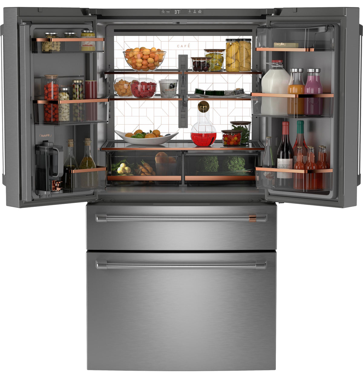 Café™ ENERGY STAR® 28.7 Cu. Ft. Smart 4-Door French-Door Refrigerator With Dual-Dispense AutoFill Pitcher