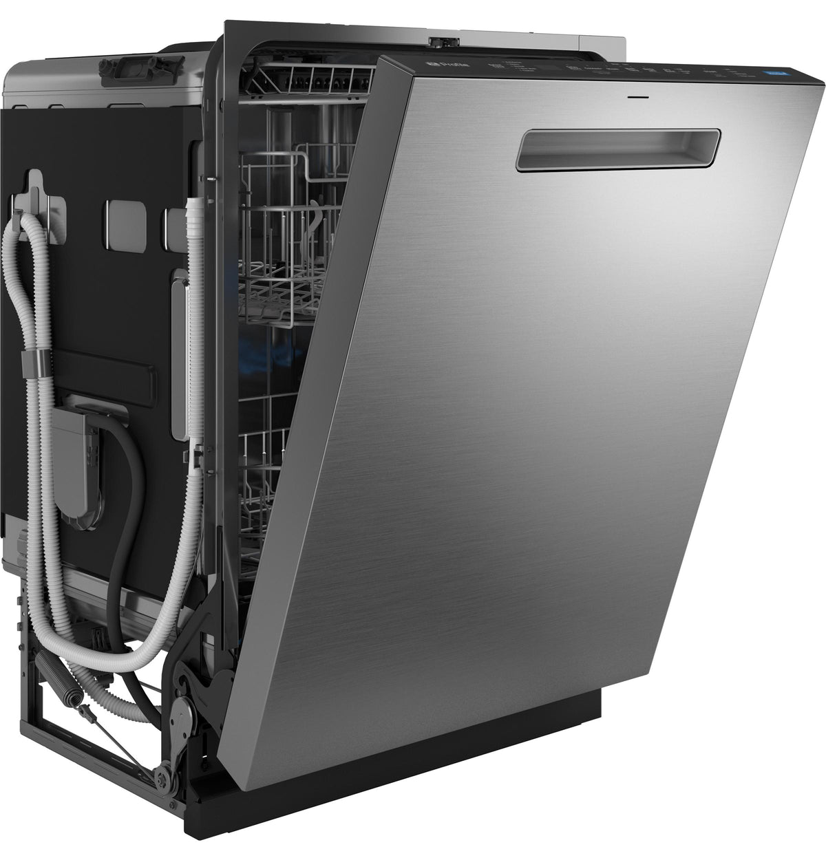 GE Profile™ ENERGY STAR® Fingerprint Resistant Top Control Stainless Interior Dishwasher with Microban™ Antimicrobial Technology