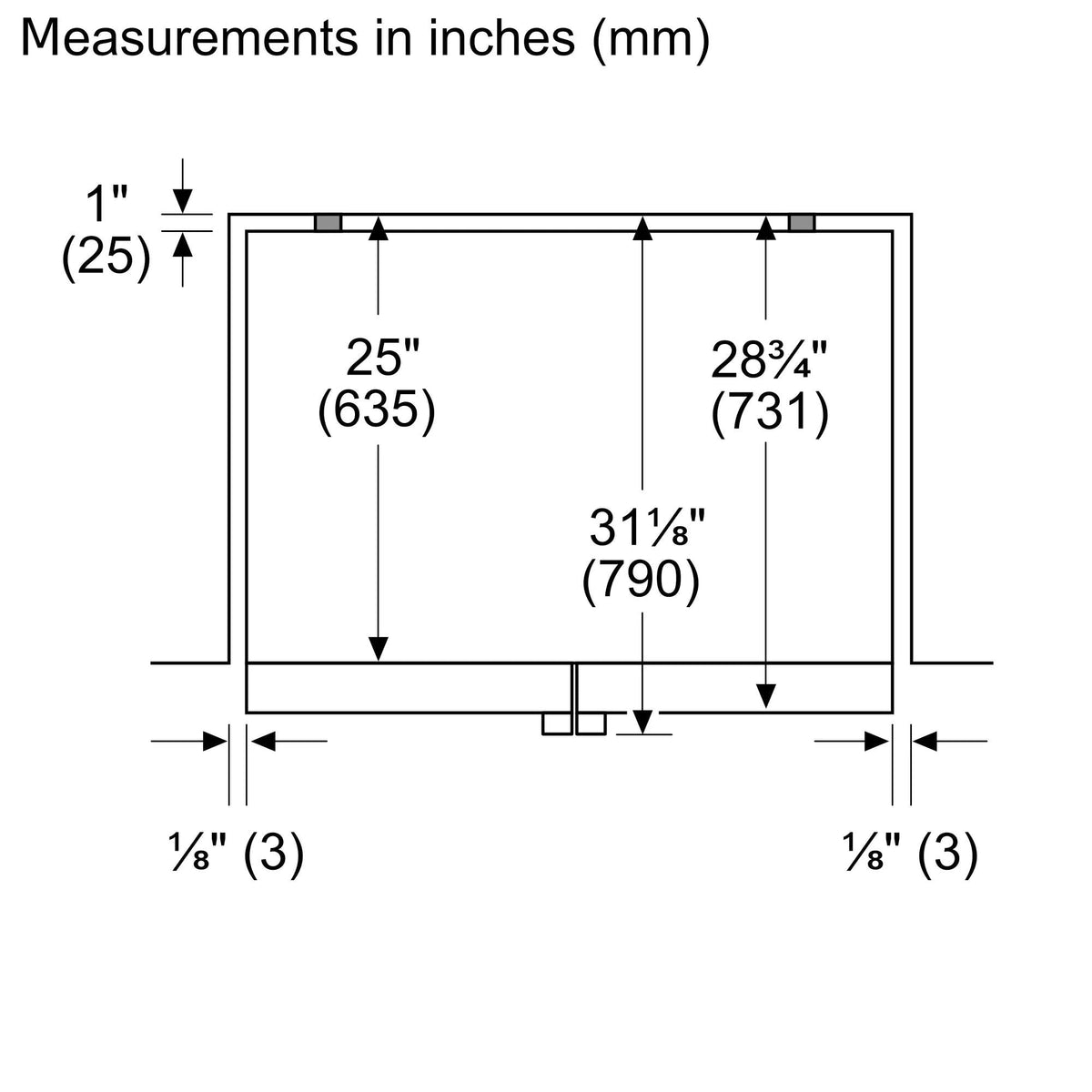 800 Series French Door Bottom Mount Refrigerator 36